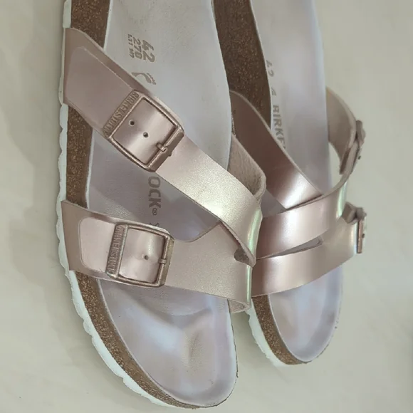 Birkenstock  - Yao Birko Flor, Women's Rose Gold Sandals - Picture 3 of 5